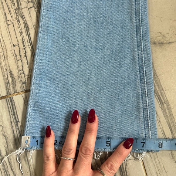 NWT New PAIGE Colette High Rise Light Blue Cropped Flare Stretch Jeans - Picture 15 of 16